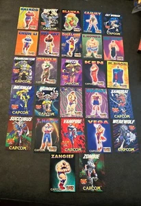 Vintage 90s Street Fighter 2 Turbo Darkstalkers Capcom Trading Art Cards Spanish - Bild 1 von 24