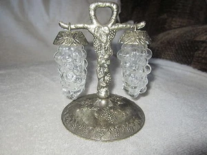 JUEGO SOPORTE PARA VID DE UVA VINTAGE JAPÓN (PRECIO) CON 2 VASOS UVA SAL Y PIMIENTA - Imagen 1 de 8