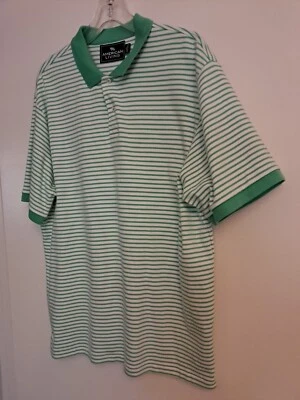 Camisa polo masculina American Living GG 100% algodão manga curta verde brilhante  - Imagem 1 de 4