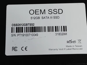 Unidad de estado sólido de 2,5 pulgadas SATA III de 512 GB OSSD512 GBTSS2 OEM sin marca - Imagen 1 de 6