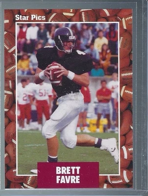 1991 Star Pics - Brett Favre #65 (RC) Southern Mississippi Packers - Image 1 of 2