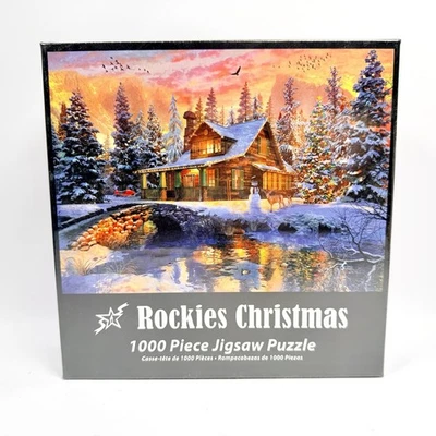 Rockies Christmas Puzzle 1000pc by Dominic Davison | Vermont Christmas Co | New - Image 1 of 4