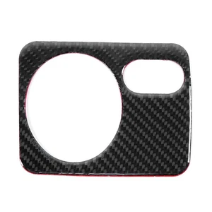 Carbon Fiber Headlight Switch Panel Frame Cover Trim Car Interior Decoratio DW - Picture 1 of 9