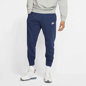 NUEVO Pantalones de chándal Nike Club polar para hombre azul marino talla MEDIANA BV2671-410 - Imagen 1 de 5