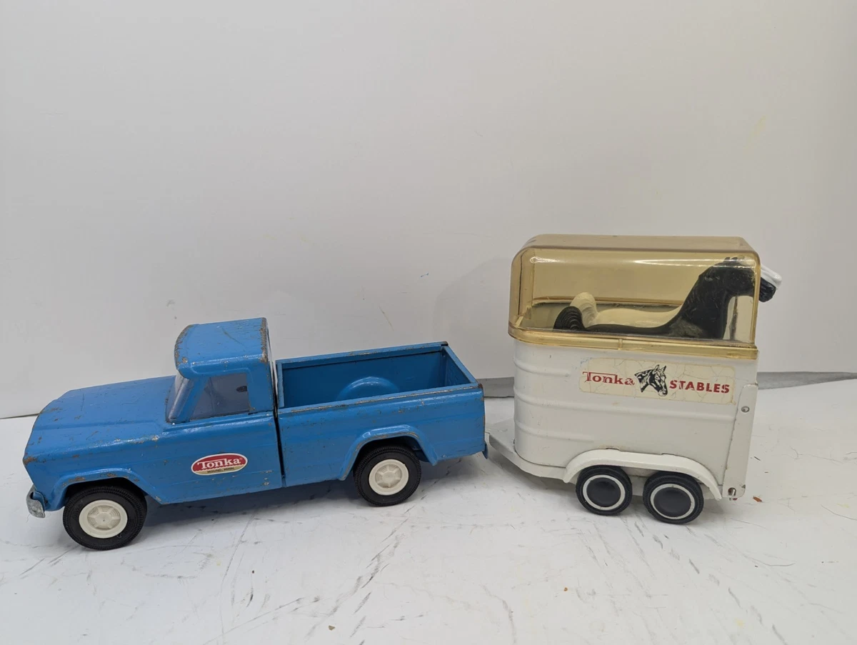 レトロ模型　レトロおもちゃトンカMFD ADDEP TRAILER S-1068 Tonka Blue Vintage Manufacture Diecast Trailers for sale | eBay