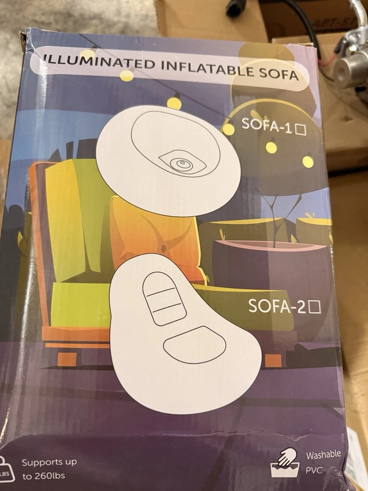 Illuminated Inflatable Sofa - Image 1 of 1