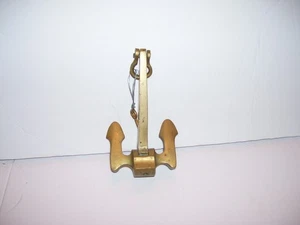 Vintage massiver Messing Schiffsanker 4,5" - Bild 1 von 3