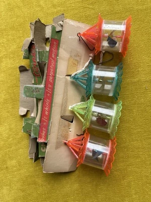 4 Adornos Giratorios Árbol de Navidad Giratorios Vintage Jaula para Pájaros Twinklers Carrusel Foto 1 de 4