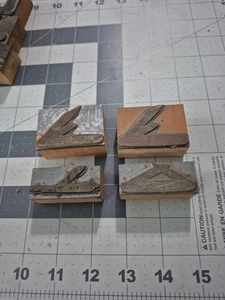 3 Vintage Colonial Knife Letter Press Print Block 2 Blade Pocket Knives - Picture 1 of 5