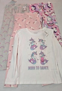 4 Piece Lot NWT The Children's Place Unicorn & Rainbow Leggings & Top Size 5 - Picture 1 of 10