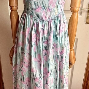 Handmade 1950s Style Strapless Dress Bust 34 Inches Waist 25 Inches - Picture 1 of 8