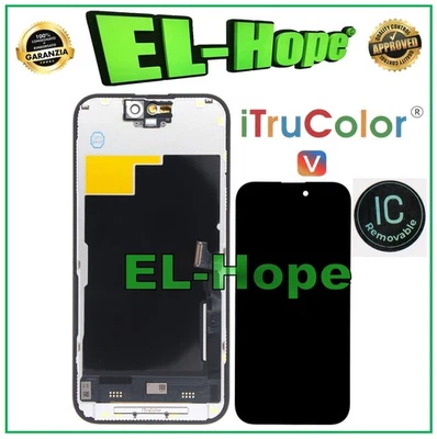 ITRUCOLOR HIGH-END DISPLAY LCD INCELL iTruColor PER APPLE IPHONE 15 PRO TOUCH SCREEN VETRO