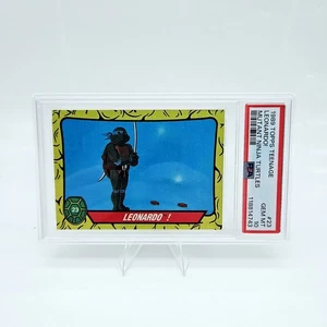 1989 Topps TMNT Ninja Turtles Leonardo #23 Rookie Card 1st Edition PSA 10 Pop 8 - Picture 1 of 3
