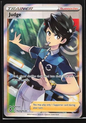 Judge TG25 SWSH12: Silver Tempest Trainer Gallery Ultra Rare Pokemon Card - Image 1 of 2