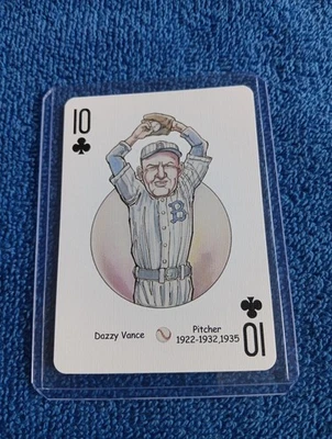 Dazzy Vance Card Brooklyn Dodgers Baseball Hero Deck Playing Card Rare HOF - Image 1 of 2