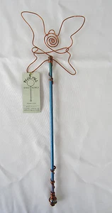 Blue Hill Wand Works Natural Butterfly Children's Bubble Wand Fantasy Magic Toy - Picture 1 of 1