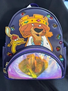 Disney Loungefly Robin Hood Prince John & Sir Hiss Mini Backpack - AMZ Exclusive - Picture 1 of 4