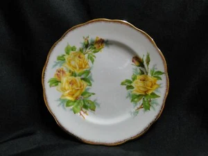 Royal Albert Tea Rose Yellow, Gold Trim: Bread Plate, 6 3/8" - Picture 1 of 7