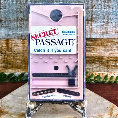 Vintage Tomy Pocketfuls Ball Game Secret Passage Game with Sticker 1987 Thailand - Image 1 of 4
