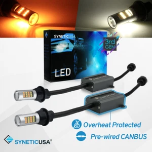 3157 Error Free Type-1 Switchback White/Amber All-in-One 42-LED Turn Signal Bulb - Picture 1 of 11