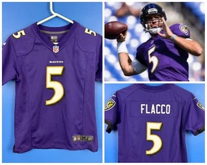 Baltimore Ravens NFL shirt Kids Medium #5 FLACCO Nike - Picture 1 of 8