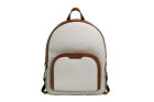 Michael Kors Jaycee Large Vanilla Signature Pvc Shoulder Backpack Bookbag