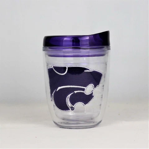 Kansas State Wildcats NCAA Officially Licensed 12oz Tumbler w/Lid Cover