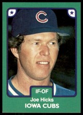 1984 TCMA Minor League Joe Hicks Iowa Cubs #225