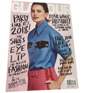 GLAMOUR Magazine Daisy Ridley (Star Wars) January 2018 - Picture 1 of 1