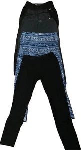 Juniors Lot Of 5 Pair Of Leggings Fits Size Small 4 Pair Leggings 1 Gray Capris - Picture 1 of 11
