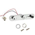 For Telecaster Control Plate with 3 Way Switch Chrome Plated Easy Installation