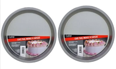2 Cake Pans Round Non Stick Pan 8" Inch Even Cooking Cooking Concepts - Image 1 of 4