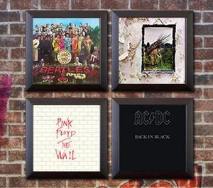 Vinyl Record Frames, Set of 4 Frames to Display LPs on the Wall, Clearance Sale - Picture 1 of 12