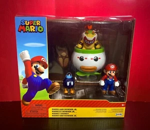2022 JAKKS Pacific Super Mario 2-Figure Set - MARIO VS BOWSER JR (w/ Bob-Omb) - Picture 1 of 5