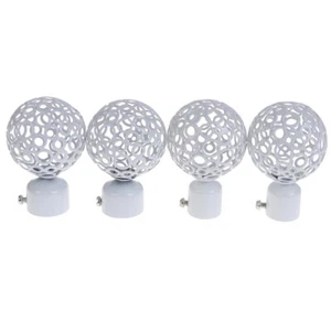 2pcs 22 mm 28 mm Dia Drapery Vorhangstangen Eisen Enden Kappen Finials Zubeh _cn - Picture 1 of 16