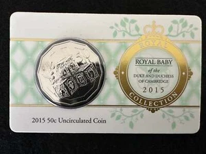 2015 Fifty Cent Royal Baby Princess Charlotte Elizabeth Diana (50c) Uncirculated - Picture 1 of 4