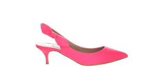 Tabitha Simmons Womens Rise Pink Fluo Leather Slingbacks Size 8.5