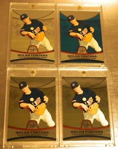 2010 Bowman Platinum BLUE REFRACTOR > NOLAN FONTANA (RC) Serial #/99 +3 Plat RCs - Picture 1 of 2
