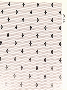 Dollhouse Wallpaper - Itsy Bitsy IB1757 Black and White tiny round mosaic tiles - Picture 1 of 2