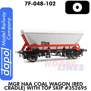 MGR HAA Coal Wagon Red Cradle with Top Skip #352695 1:43.5 O Dapol 7F-048-102 - Picture 1 of 5