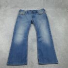 Diesel Jeans Mens 36W 29L Blue Denim Zathan Bootcut Button Fly Wash 0073P