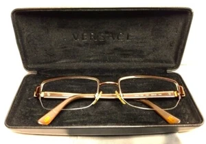 VERSACE MOD. 1183 1061 BROWN AUTHENTIC EYEGLASSES 52-18-140 - Picture 1 of 9
