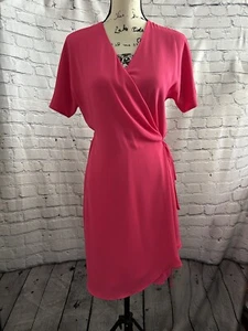 ARITZIA BABATON rosa kurzärmeliges Halstuchkleid Größe Small - Bild 1 von 6