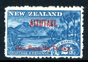 Isole Cook britanniche Aitutaki 1903 21/2¢ Lago Wakatipu Perf 11 Scott #3 Mint T929 - Foto 1 di 6