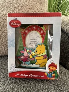 Disney Winne The Pooh Orso e Maialino Cornice Natalizia Decorazione Albero di Natale - Foto 1 di 7