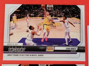 LUKA DONCIC LAKERS JERSEY CARD #d1/227 MARCH 19 WIN VS NUGGETS 21 PTS IN 1st Q - Picture 1 of 2