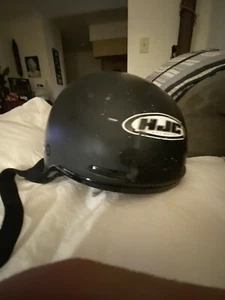 HJC CS-2N Motorcycle Half Helmet FLat Black Extra Small DOT cert Lid New Fav - Picture 1 of 4