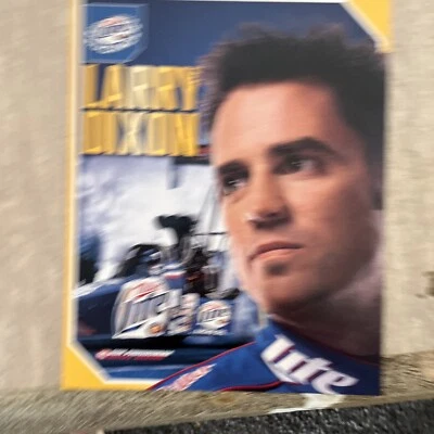 NHRA drag racing Larry Dixon light top fuel trackside hand out free shipping Foto 1 de 2