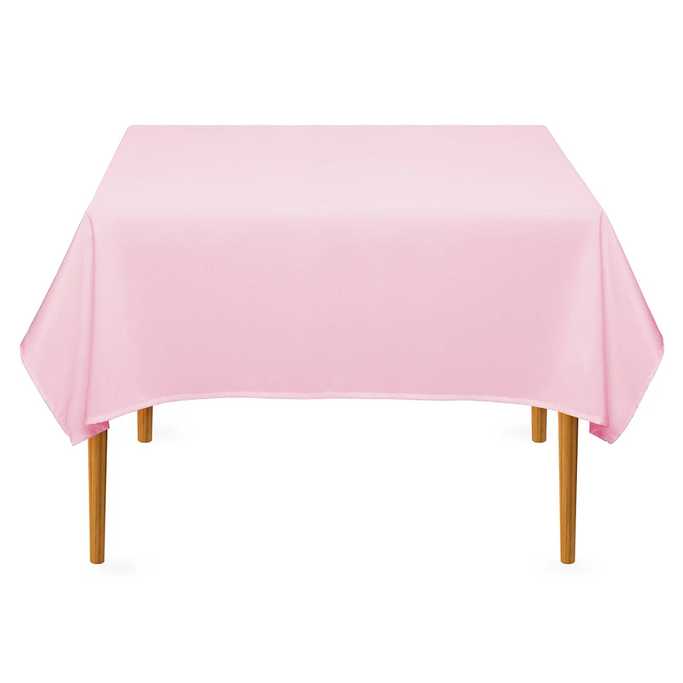 Square Wedding Banquet Polyester Fabric Tablecloth (Many Colors) - Image 1 of 1