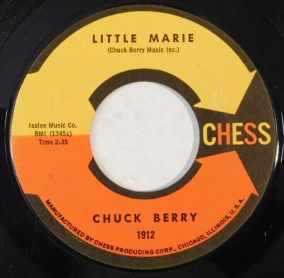 CHUCK BERRY Little Marie, Go Bobby Soxer CHESS 45 nice! rocker oldie r&b rock - Image 1 of 4
